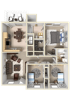 3 bedroom floor plan